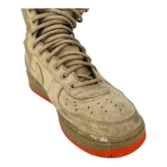NIKE Mens Special Force Af1 Khaki-Rush Coral Sneaker Boots #864024-205 Sz 8 - Picture 3 of 8